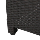 Puerta 5-piece Outdoor Wicker Chat Set with Water Resistant Cushions by Christopher Knight Home