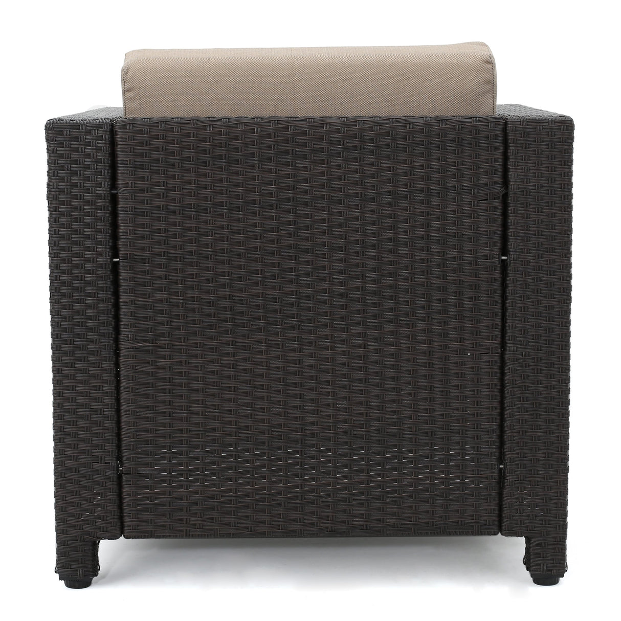 Puerta 5-piece Outdoor Wicker Chat Set with Water Resistant Cushions by Christopher Knight Home