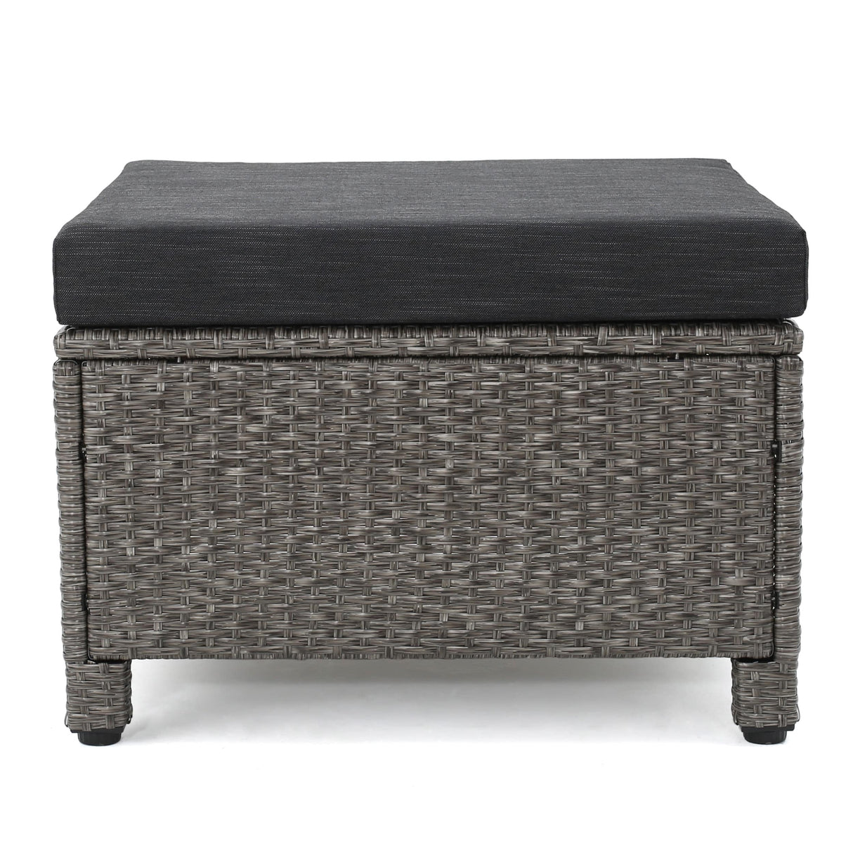 Puerta 5-piece Outdoor Wicker Chat Set with Water Resistant Cushions by Christopher Knight Home