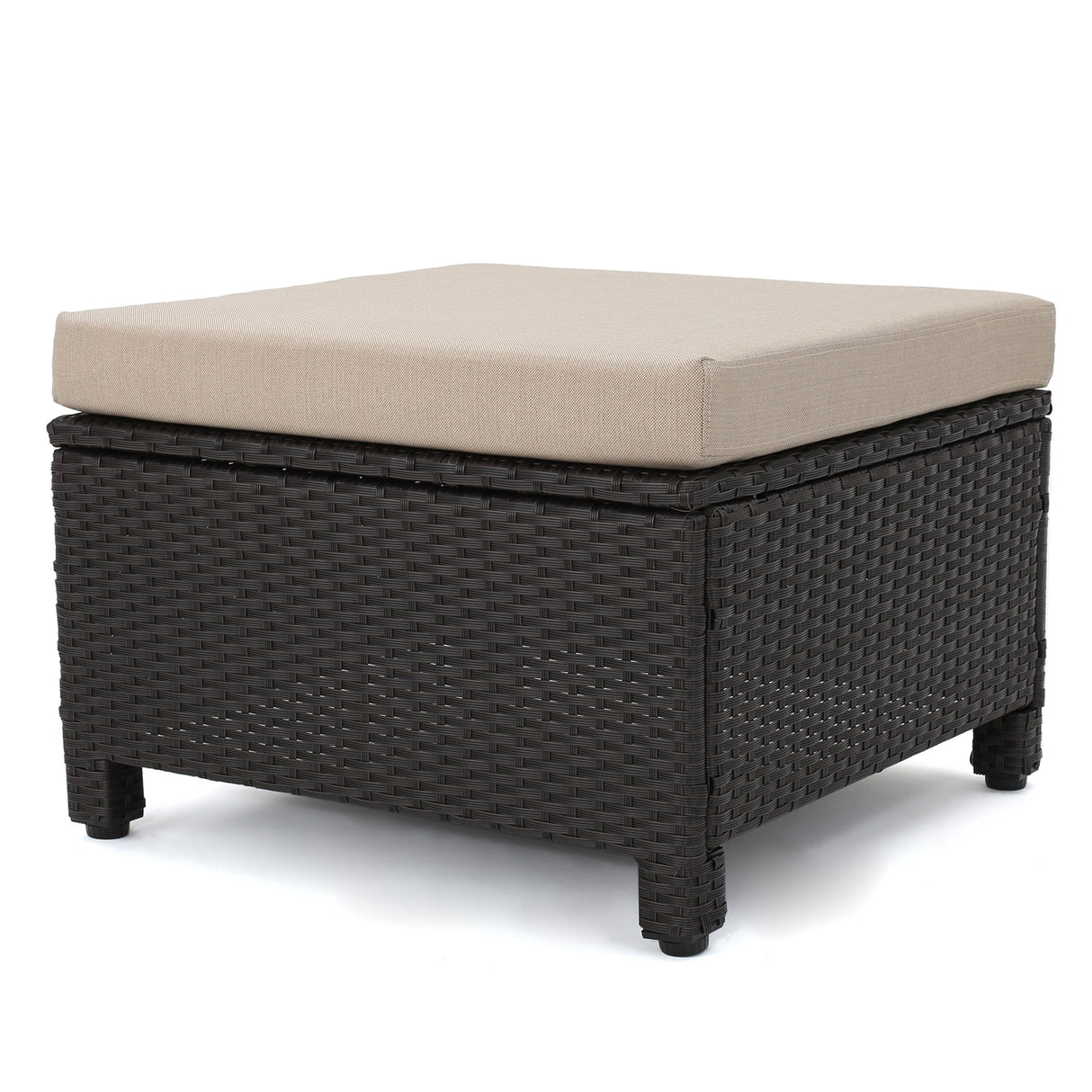 Puerta 5-piece Outdoor Wicker Chat Set with Water Resistant Cushions by Christopher Knight Home