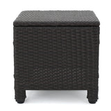 Puerta 5-piece Outdoor Wicker Chat Set with Water Resistant Cushions by Christopher Knight Home
