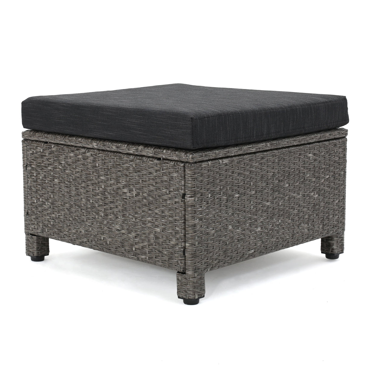 Puerta 5-piece Outdoor Wicker Chat Set with Water Resistant Cushions by Christopher Knight Home