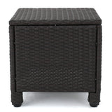 Puerta 5-piece Outdoor Wicker Chat Set with Water Resistant Cushions by Christopher Knight Home