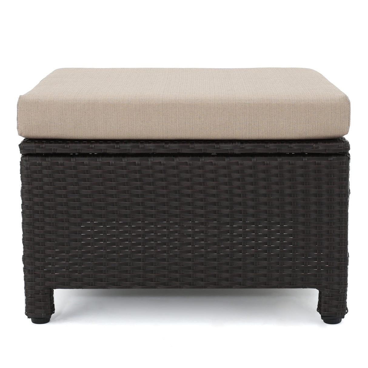 Puerta 5-piece Outdoor Wicker Chat Set with Water Resistant Cushions by Christopher Knight Home