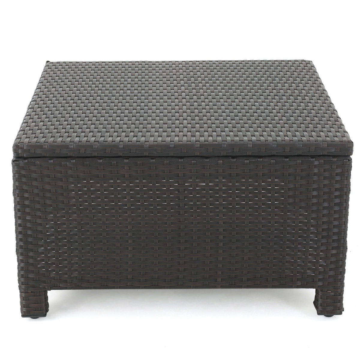 Puerta Grey Wicker V-Shaped Sofa and Swivel Chair Set by Christopher Knight Home