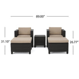 Puerta Outdoor 10-piece Wicker Sofa Set Collection with Cushions by Christopher Knight Home
