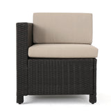 Puerta Outdoor 10-piece Wicker Sofa Set Collection with Cushions by Christopher Knight Home
