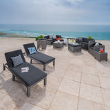 Puerta Outdoor 13-piece Cushioned Wicker Patio Set by Christopher Knight Home