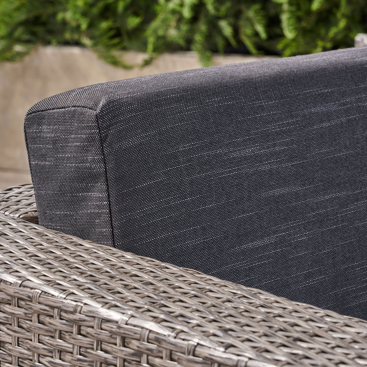 Puerta Outdoor L-shaped Sofa Set with Cushions by Christopher Knight Home