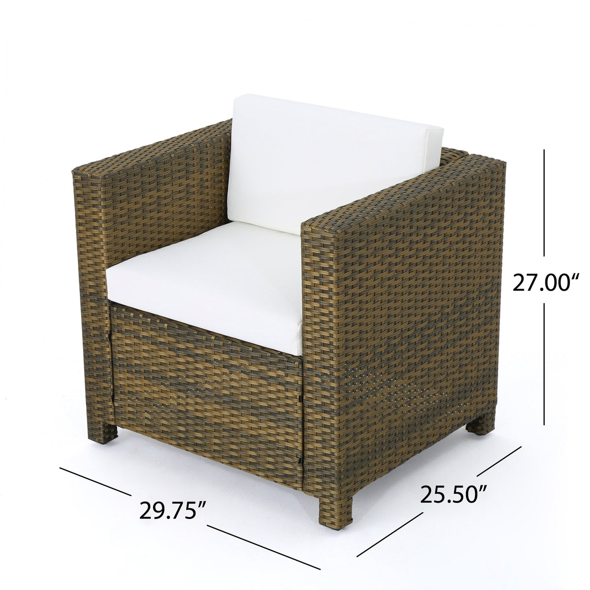 Puerta Outdoor 4-piece Patio Chat Set by Christopher Knight Home