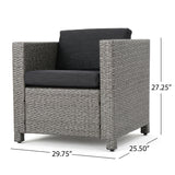 Puerta Outdoor 4-piece Patio Chat Set by Christopher Knight Home