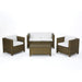 Puerta Outdoor 4-piece Patio Chat Set by Christopher Knight Home
