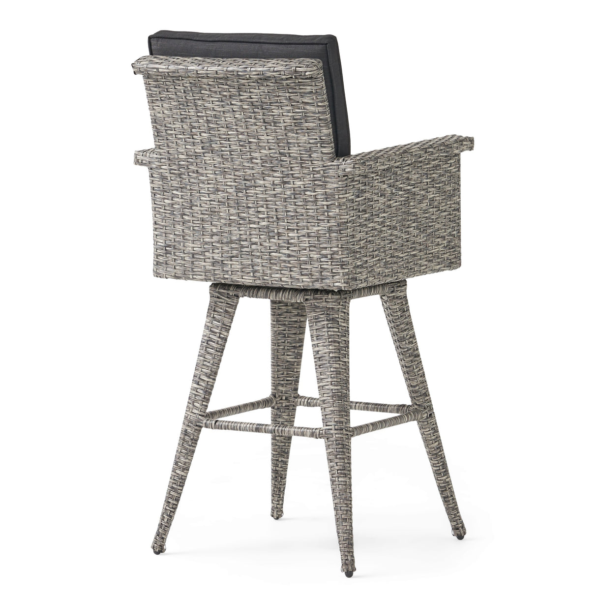 Puerta Outdoor 5-piece Wicker Dining Bar Set with Cushions by Christopher Knight Home