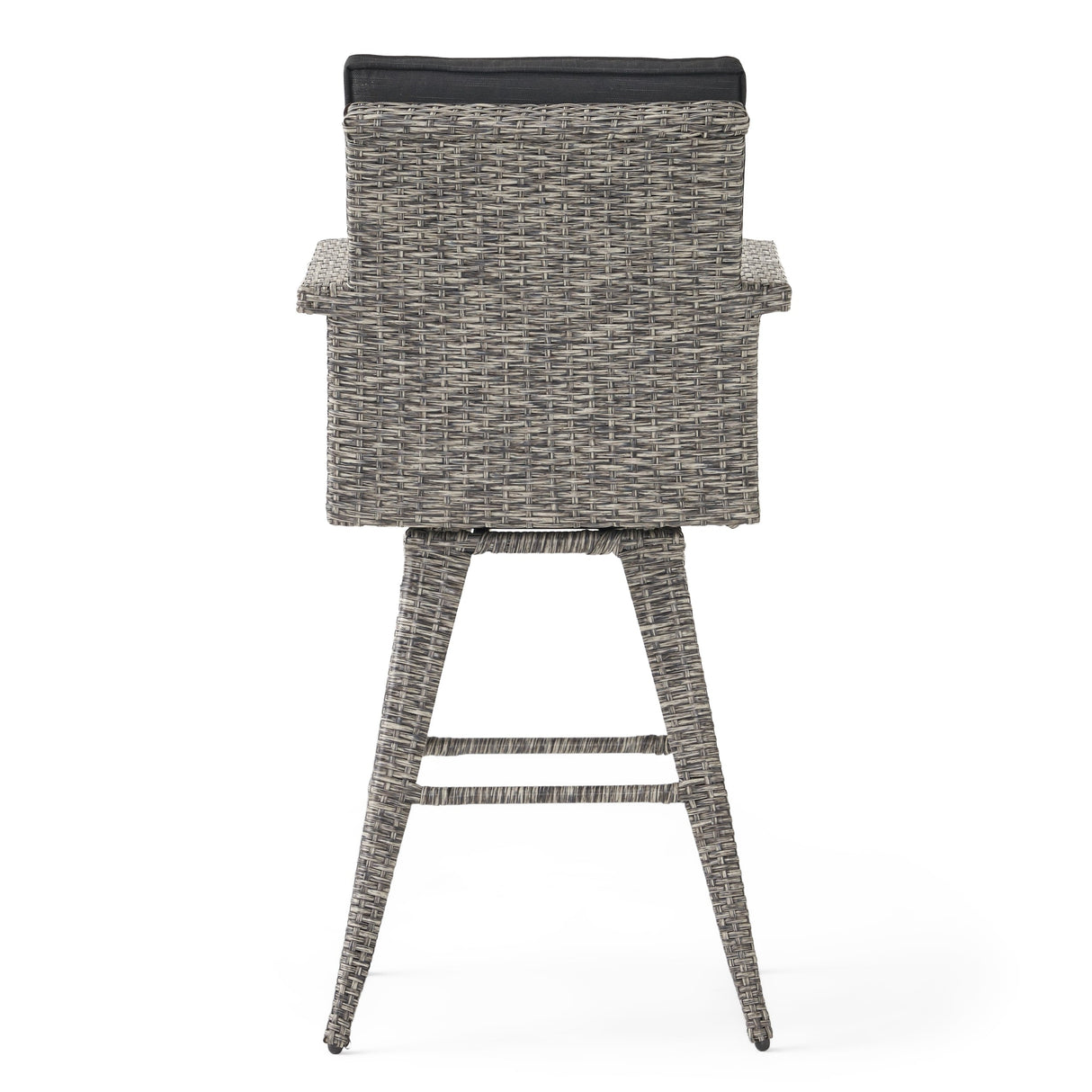 Puerta Outdoor 5-piece Wicker Dining Bar Set with Cushions by Christopher Knight Home