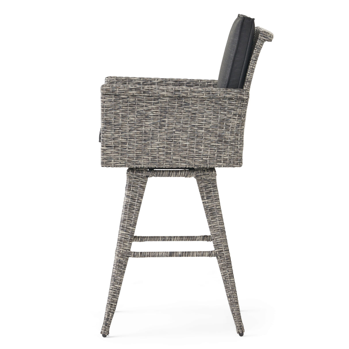 Puerta Outdoor 5-piece Wicker Dining Bar Set with Cushions by Christopher Knight Home