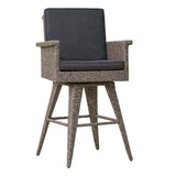 Puerta Outdoor 5-piece Wicker Dining Bar Set with Cushions by Christopher Knight Home