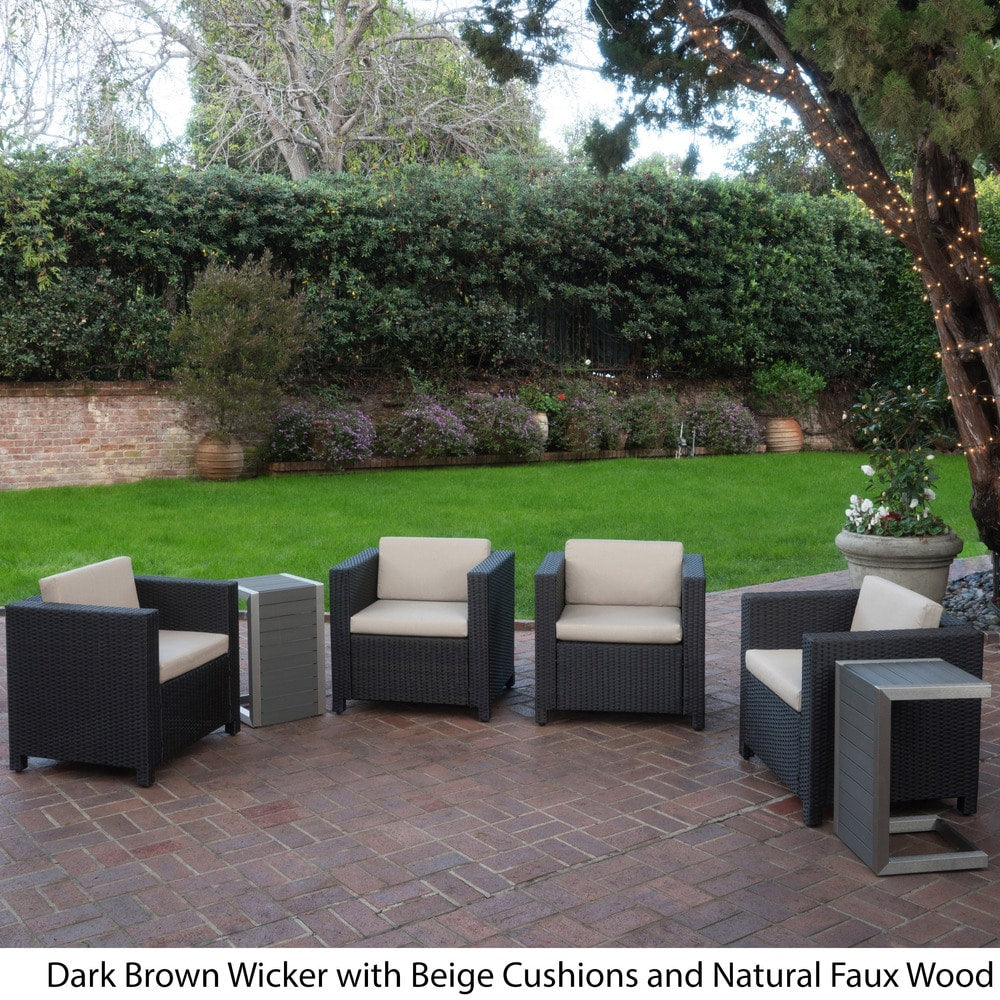 Puerta Outdoor 6-piece Seating Set with Cushions by Christopher Knight Home