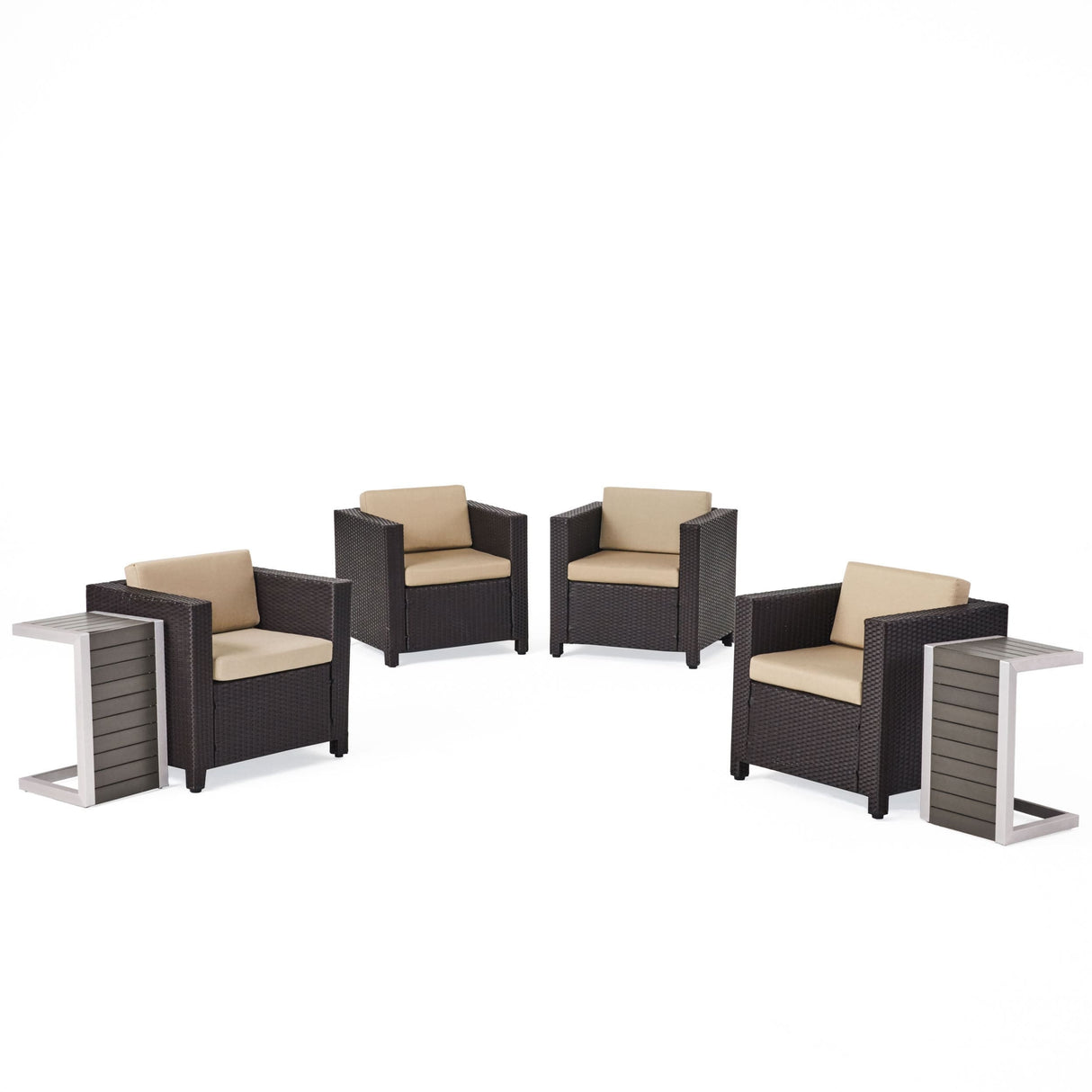 Puerta Outdoor 6-piece Seating Set with Cushions by Christopher Knight Home