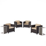 Puerta Outdoor 6-piece Seating Set with Cushions by Christopher Knight Home