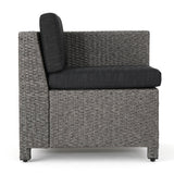 Puerta Outdoor 7-piece Wicker Daybed Set with Cushions by Christopher Knight Home