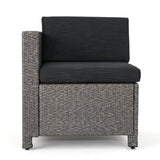 Puerta Outdoor 7-piece Wicker Daybed Set with Cushions by Christopher Knight Home