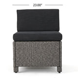 Puerta Outdoor 7-piece Wicker Daybed Set with Cushions by Christopher Knight Home