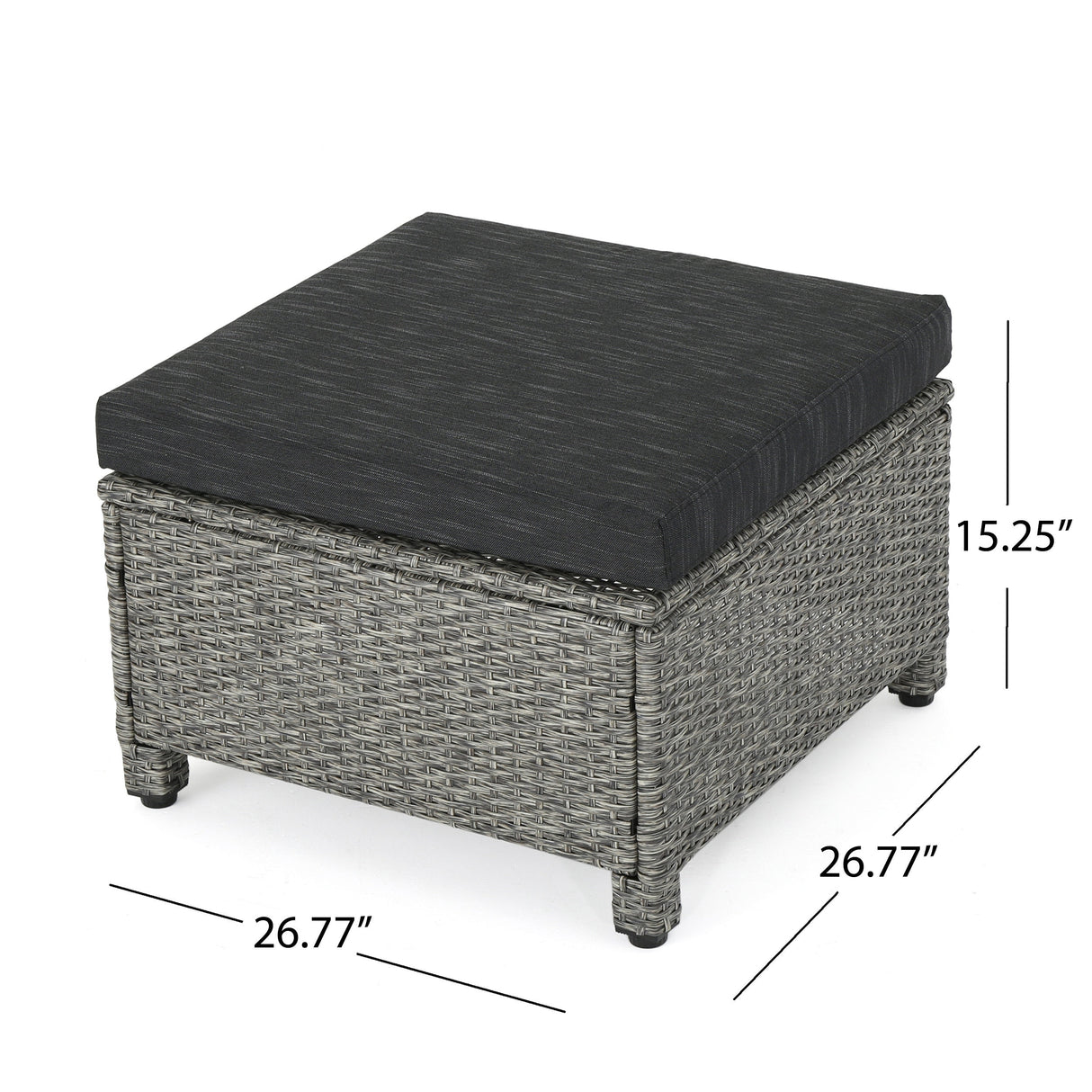 Puerta Outdoor 7-piece Wicker Daybed Set with Cushions by Christopher Knight Home