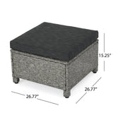 Puerta Outdoor 7-piece Wicker Daybed Set with Cushions by Christopher Knight Home