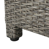 Puerta Outdoor 8 Seater Wicker Chat Set with Side Tables by Christopher Knight Home