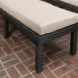 Puerta Outdoor Adjustable PE Wicker Chaise Lounge with Cushion by Christopher Knight Home (Set of 2)