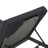 Puerta Outdoor Adjustable PE Wicker Chaise Lounge with Cushion by Christopher Knight Home (Set of 2)