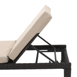 Puerta Outdoor Adjustable PE Wicker Chaise Lounge with Cushion by Christopher Knight Home (Set of 2)