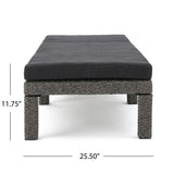 Puerta Outdoor Adjustable PE Wicker Chaise Lounge with Cushion by Christopher Knight Home (Set of 2)