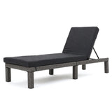 Puerta Outdoor Adjustable Wicker Chaise Lounge with Cushion by Christopher Knight Home
