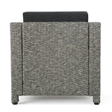 Puerta Outdoor Club Chairs with Water Resistant Cushions (Set of 4) by Christopher Knight Home