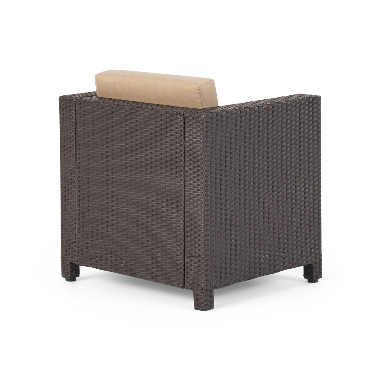 Puerta Outdoor Club Chairs with Water Resistant Cushions (Set of 4) by Christopher Knight Home