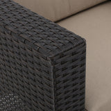 Puerta Outdoor Club Chairs with Water Resistant Cushions (Set of 4) by Christopher Knight Home