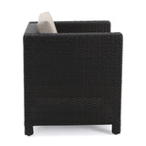 Puerta Outdoor Club Chairs with Water Resistant Cushions (Set of 4) by Christopher Knight Home