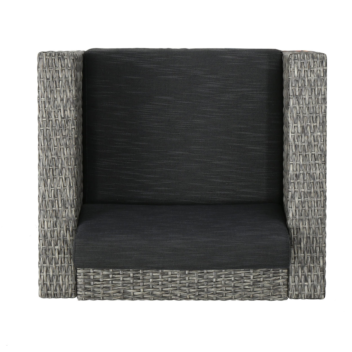 Puerta Outdoor Club Chairs with Water Resistant Cushions (Set of 4) by Christopher Knight Home