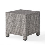 Puerta Outdoor Wicker Accent Side Table by Christopher Knight Home