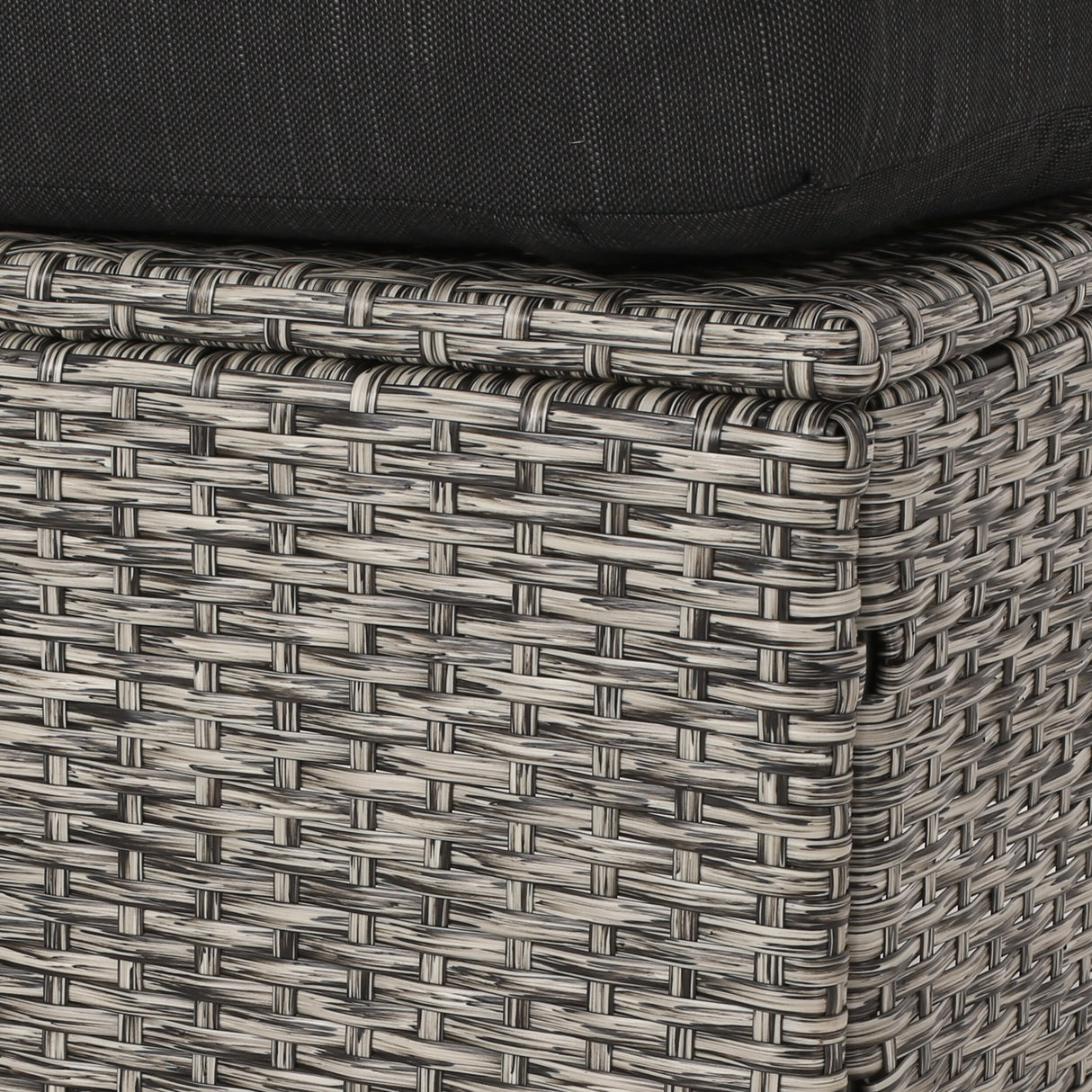 Puerta Outdoor Wicker Outdoor Ottoman with Cushion by Christopher Knight Home