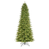 Puleo International 10 ft. Pre-lit Slim Fraser Fir Artificial Christmas Tree