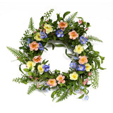Puleo International 20 in. Artificial Ranunculus Wreath