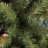 Puleo International 4.5' Pre-Lit Slim Fraser Fir Artificial Christmas Tree - 4.5