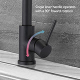 Pull Down Kitchen Faucet With Soap Dispenser Single Handle Kitchen Sink Faucet One Hole Stainless Steel Modern Basin Mixer Taps
