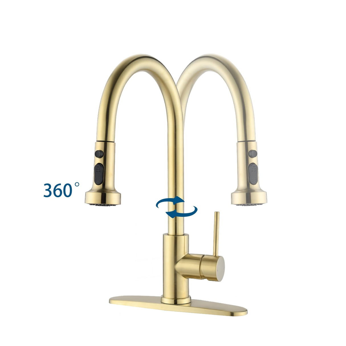Pull Down Kitchen Faucet With Soap Dispenser Single Handle Kitchen Sink Faucet One Hole Stainless Steel Modern Basin Mixer Taps