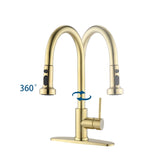 Pull Down Kitchen Faucet With Soap Dispenser Single Handle Kitchen Sink Faucet One Hole Stainless Steel Modern Basin Mixer Taps