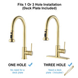 Pull Down Kitchen Faucet With Soap Dispenser Single Handle Kitchen Sink Faucet One Hole Stainless Steel Modern Basin Mixer Taps