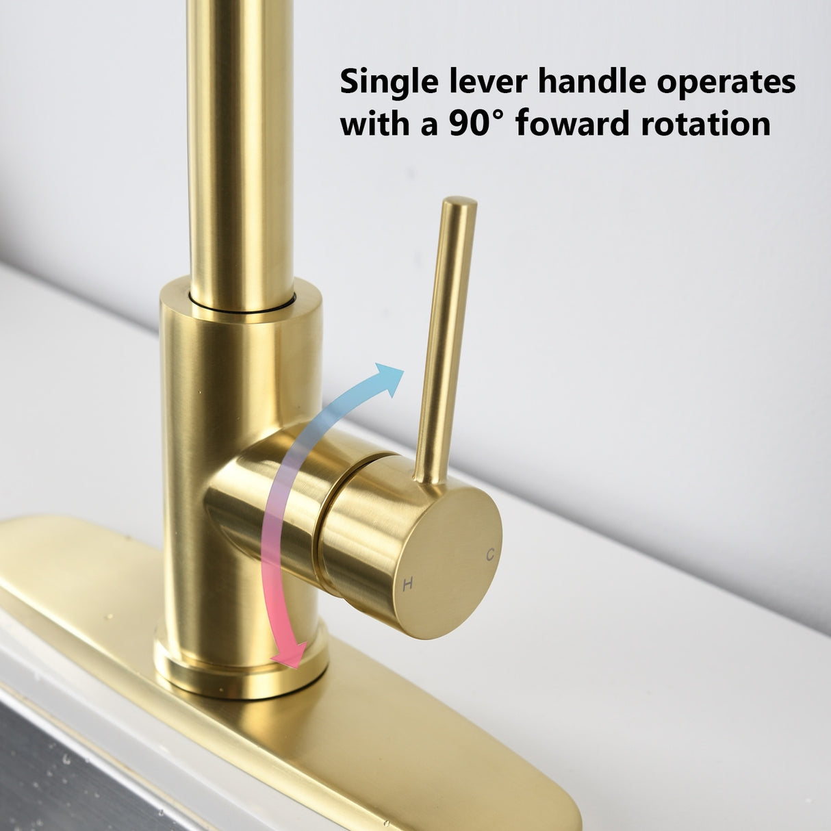 Pull Down Kitchen Faucet With Soap Dispenser Single Handle Kitchen Sink Faucet One Hole Stainless Steel Modern Basin Mixer Taps