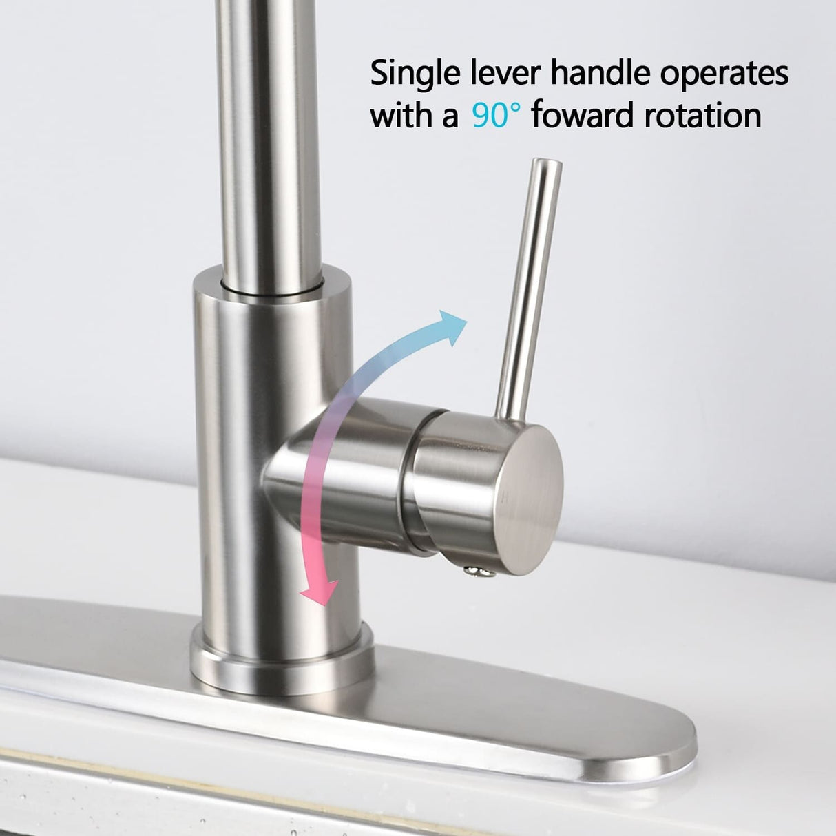 Pull Down Kitchen Faucet With Soap Dispenser Single Handle Kitchen Sink Faucet One Hole Stainless Steel Modern Basin Mixer Taps